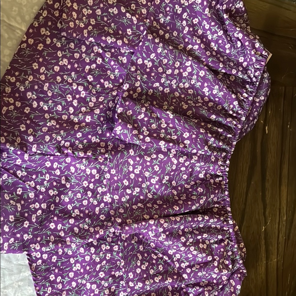 Purple Floral romper